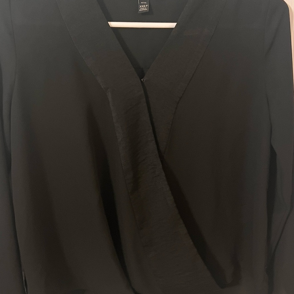 XXS Petite Banana Republic Black Dressy Top